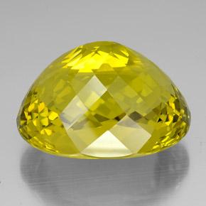 Quartz Gemstone in 36.7 x 28.7 mm Size for Sale, Quartz Stone in Rich Yellow Color