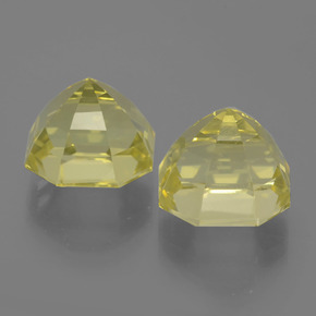 Quartz Gemstone in 10.4 x 10.4 mm Size for Sale, Quartz Stone in Lemon Color
