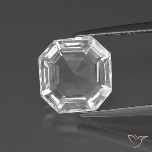 Clear White Кварц Камень - 5ct Огранка Ашер (ID: 394664)