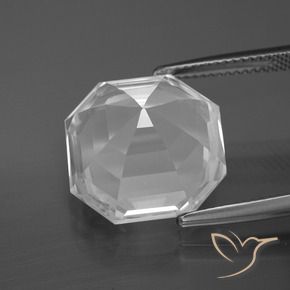 Quartz Gemstone in 15 x 15 mm (calibrated) Size for Sale, Quartz Stone in Clear White Color