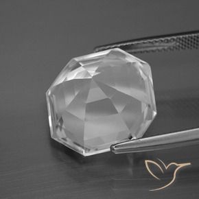 Quartz Gemstone in 15 x 15 mm (calibrated) Size for Sale, Quartz Stone in Clear White Color