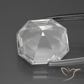 Quartz Gemstone in 15 x 15 mm (calibrated) Size for Sale, Quartz Stone in Clear White Color