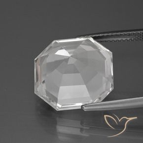 Quartz Gemstone in 15 x 15 mm (calibrated) Size for Sale, Quartz Stone in Clear White Color