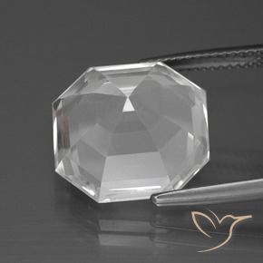 Quartz Gemstone in 15 x 15 mm (calibrated) Size for Sale, Quartz Stone in Clear White Color