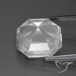 Quartz Gemstone in 15 x 15 mm (calibrated) Size for Sale, Quartz Stone in Clear White Color