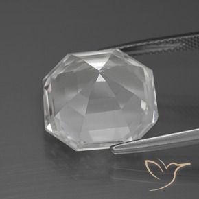 Quartz Gemstone in 15 x 15 mm (calibrated) Size for Sale, Quartz Stone in Clear White Color