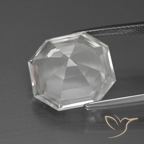 Quartz Gemstone in 15 x 15 mm (calibrated) Size for Sale, Quartz Stone in Clear White Color