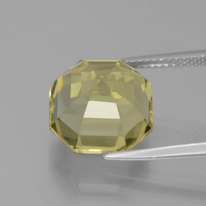 Quartz Gemstone in 11.6 x 11.5 mm Size for Sale, Quartz Stone in Lemon Color