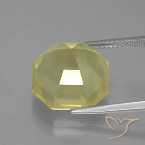 Quartz Gemstone in 14 x 14 mm (calibrated) Size for Sale, Quartz Stone in Laguna Yellow Color