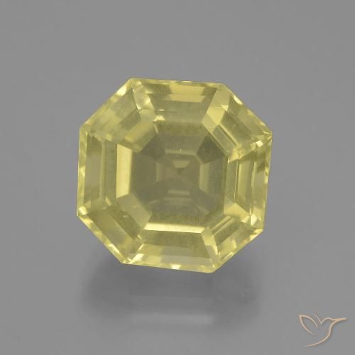10.29ct Natural Laguna Yellow Quartz, Emerald Cut, VS