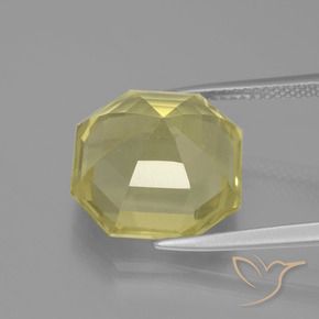 Quartz Gemstone in 14 x 14 mm (calibrated) Size for Sale, Quartz Stone in Laguna Yellow Color