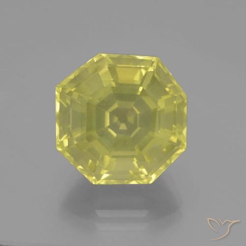 10.36ct Natural Laguna Yellow Quartz, Emerald Cut, VVS-VS