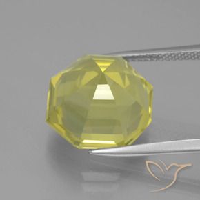Quartz Gemstone in 14 x 14 mm (calibrated) Size for Sale, Quartz Stone in Laguna Yellow Color