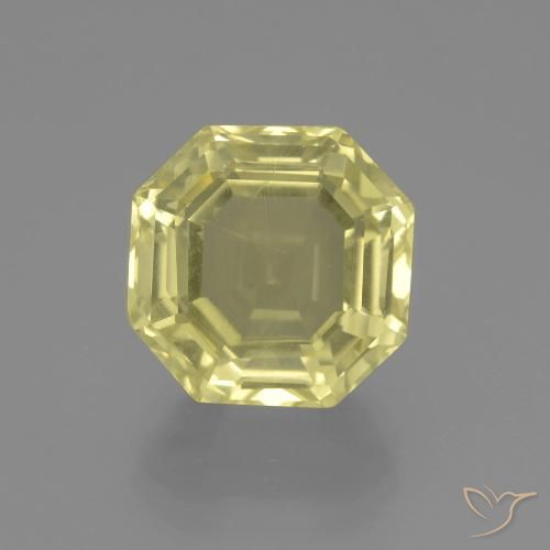 5.57ct Natural Laguna Yellow Quartz, Emerald Cut, VVS