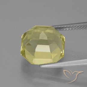 Quartz Gemstone in 10.5 x 10.5 mm Size for Sale, Quartz Stone in Laguna Yellow Color