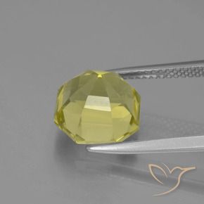 Quartz Gemstone in 10 x 10 mm (calibrated) Size for Sale, Quartz Stone in Light Yellow Color