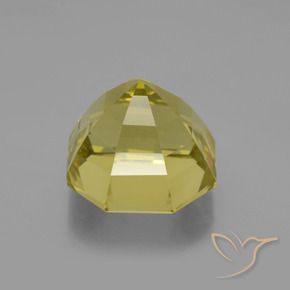 Quartz Gemstone in 15 x 15 mm (calibrated) Size for Sale, Quartz Stone in Medium-Light Yellow Color