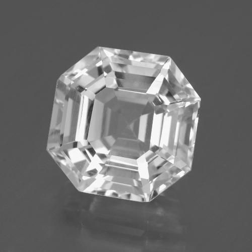 Clear White Quartz Gem - 7.9ct Asscher Cut (ID: 395368)