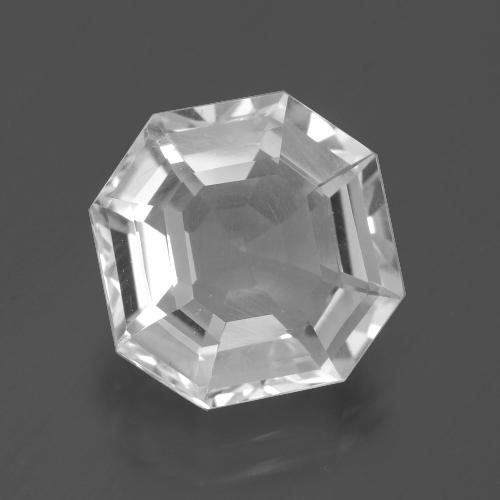 Белый Кварц Камень - 7.1ct Огранка Ашер (ID: 395373)