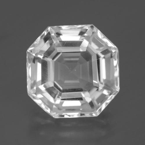 Cuarzo Blanco Corte Asscher de 14 x 14mm de Brasil, peso de 10.83 ct, piedra preciosa natural No tratado en claridad vvs, Cuarzo de 1 pieza - Color: Blanco, dureza Mohs de 7 Adecuado para joyas de uso diario, Photo A