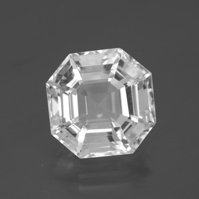 Blanco Cuarzo Gema - 9.9ct Corte Asscher (ID: 395525)