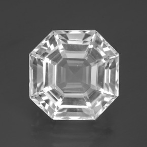White Quartz Gem - 14.1ct Asscher Cut (ID: 395535)