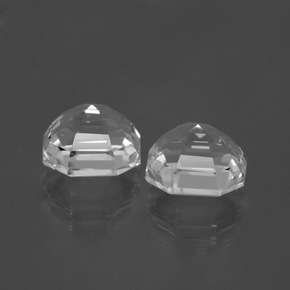 Quartz Gemstones in 10.4 x 10.3 mm Size for Sale, Quartz Stones in Clear White Color