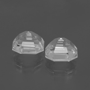 Quartz Gemstone in 10 x 10 mm Size for Sale, Quartz Stone in White Color