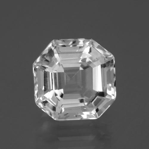 Clear White Кварц Камень - 5.4ct Огранка Ашер (ID: 395924)