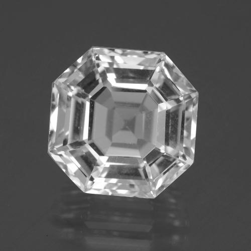 Cuarzo Blanco claro Corte Octágono / Esmeralda de 9.74 ct de Brasil, dimensión 13 x 13mm, piedra preciosa natural No tratado, claridad vvs-vs, Cuarzo Corte Asscher de 1 pieza, dureza de Mohs de 7 Adecuado para joyas de uso diario , Photo A
