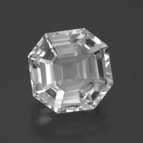 9.3ct Asscher Cut White Quartz Gem for sale 9.3ct Asscher Cut White Quartz Gem (ID: 395994)