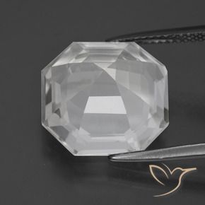 Quartz Gemstone in 14 x 14 mm (calibrated) Size for Sale, Quartz Stone in Clear White Color