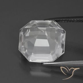 Quartz Gemstone in 13 x 13 mm (calibrated) Size for Sale, Quartz Stone in Clear White Color