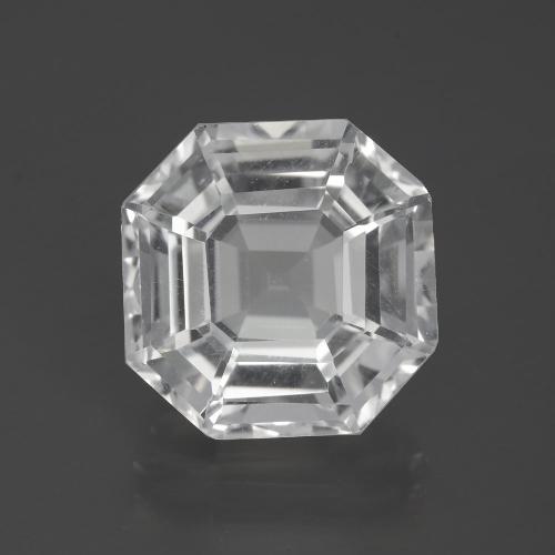 Quarzo Taglio Asscher da 8,87 ct dal Brasile, dimensione 13,2 x 13,1mm, purezza VVS-VS, pietra preziosa naturale non trattati, Quarzo 1pc in colore Bianco trasparente, durezza Mohs di 7 adatto per gioielli da indossare ogni giorno, Photo A