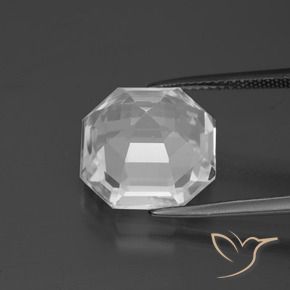 Quartz Gemstone in 13 x 13 mm (calibrated) Size for Sale, Quartz Stone in Clear White Color