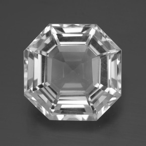 Clear White Кварц Камень - 11.6ct Огранка Ашер (ID: 396035)