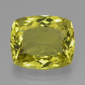22.46 ct Yellow Quartz Gemstone, Quartz Gem in Cushion-Cut Shape for Sale.