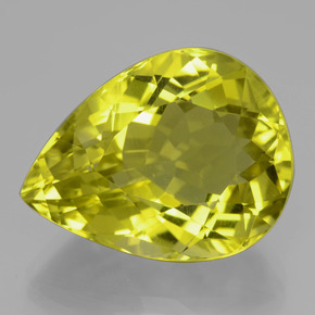 26.3ct Pear Facet Lemon Quartz for sale thumb image of 26.3ct Pear Facet Lemon Quartz (ID: 398897)