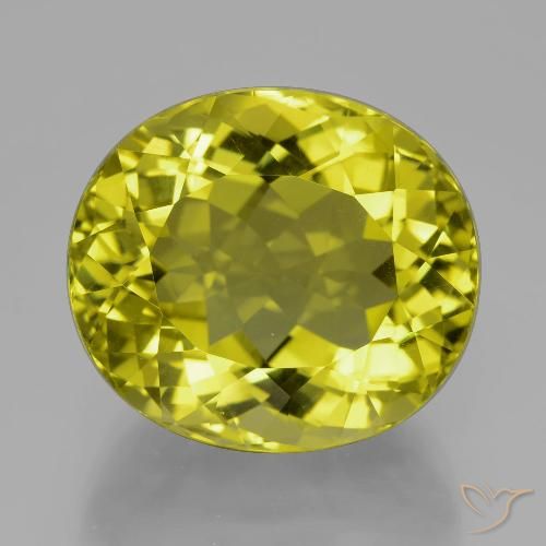 29.97 ct Yellow Quartz, 20.3 x 17.9 mm Oval Cut From Brazil, Photo A
