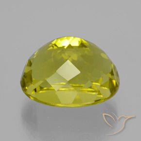 Quartz Gemstone in 20.3 x 17.9 mm Size for Sale, Quartz Stone in Medium Yellow Color