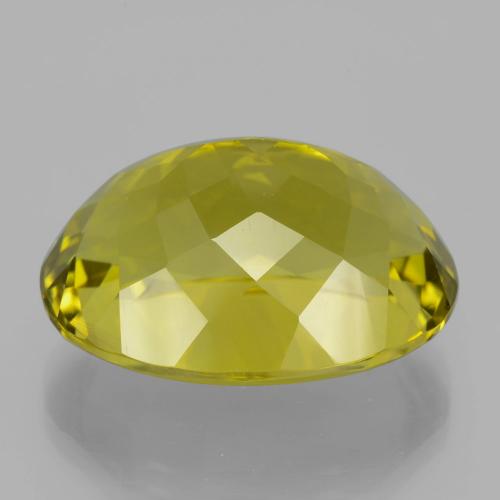 Quartz Gemstone in 24.1 x 18.9 mm Size for Sale, Quartz Stone in Vivid Yellow Color