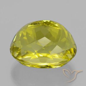 Quartz Gemstone in 22 x 18.5 mm Size for Sale, Quartz Stone in Medium Yellow Color