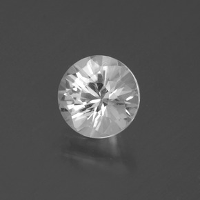 1.35 ct White Quartz Stone, Natural Quartz in Diamond-Cut Shape for Sale