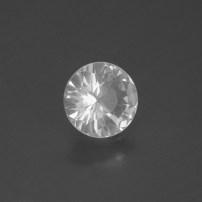 0.78 ct White Quartz Stone, Natural Quartz in Diamond-Cut Shape for Sale