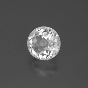 1.84 ct White Quartz Stone, Natural Quartz in Round Petal Cut Shape for Sale