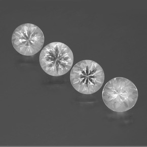 6.10 ct White Quartz Gemstone, Quartz Gem in Diamond-Cut Shape for Sale.