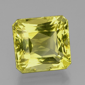 20.22 ct Yellow Quartz Stone, Natural Quartz in Octagon / Scissor Cut Shape for Sale