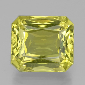 21.23 ct Yellow Quartz Gemstone, Quartz Gem in Octagon / Scissor Cut Shape for Sale.