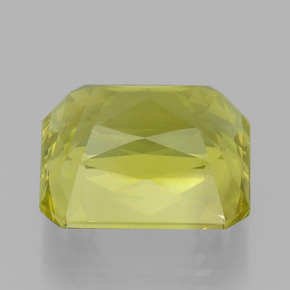 Quartz Gemstone in 17.5 x 15.6 mm Size for Sale, Quartz Stone in Lemon Color