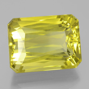 27.44 ct Yellow Quartz Stone, Natural Quartz in Octagon / Scissor Cut Shape for Sale